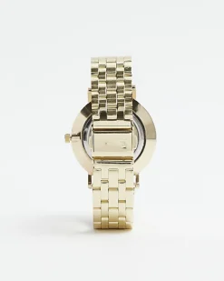 Gold Diamante Face Watch