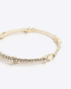 Gold Heart Tie Up Bracelet