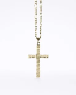 Gold plated cross necklace