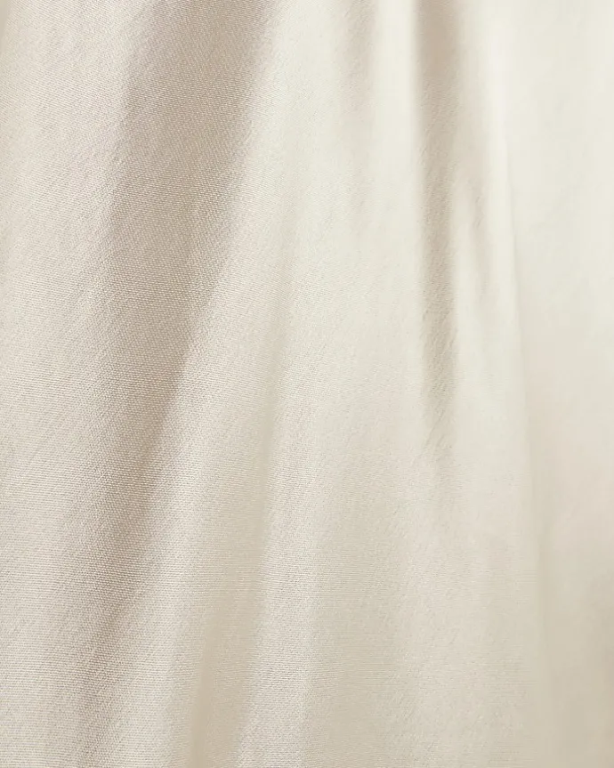Gold satin midi skirt