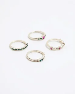 Gold stone ring multipack