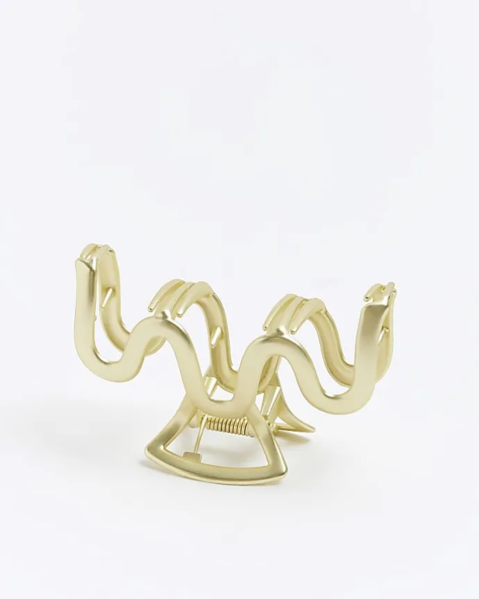 Gold Wiggle Hair Claw
