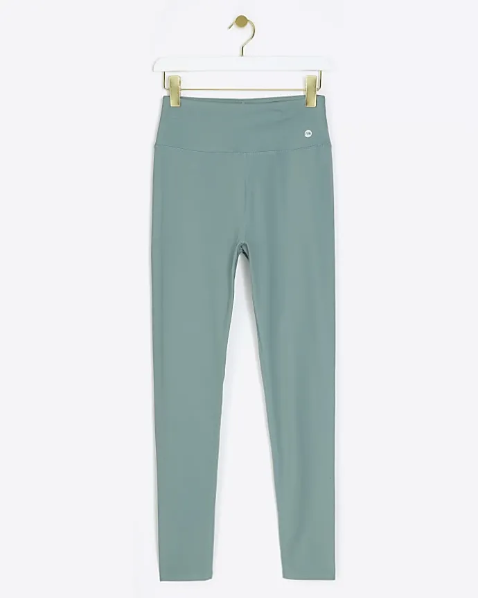 Green high waisted leggings