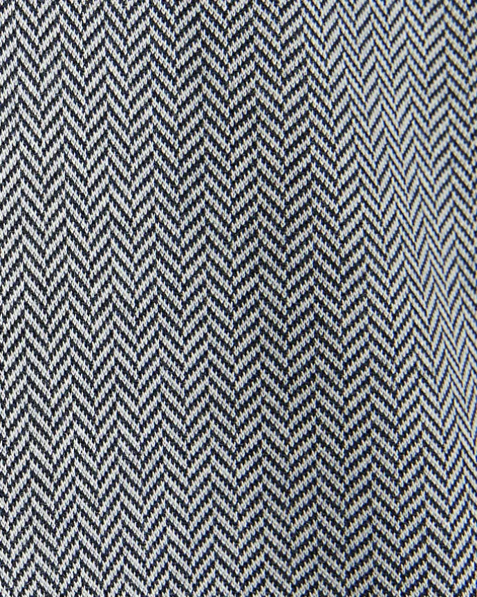 Grey regular fit Herringbone half zip polo
