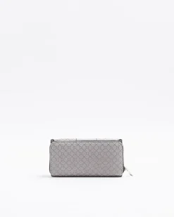 Grey RI monogram fold out purse