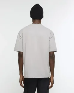 Grey RI studio oversized fit t-shirt