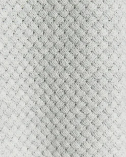 Grey slim fit textured knit t-shirt