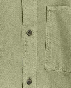 Khaki regular fit chest pocket shirt