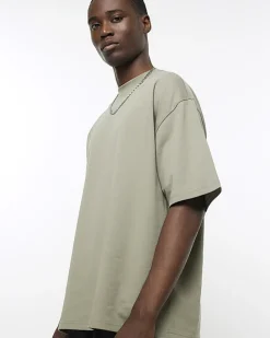 Khaki RI Studio oversized fit t-shirt