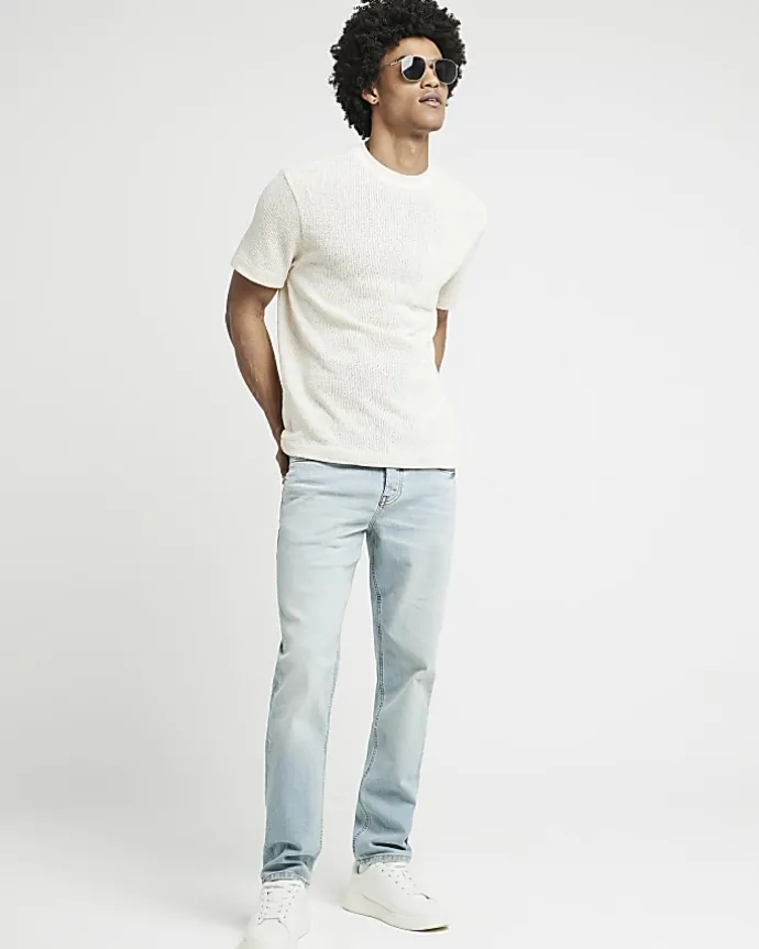 Light blue slim fit jeans