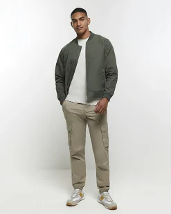 Light grey muscle fit t-shirt