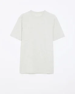 Light grey slim fit t-shirt