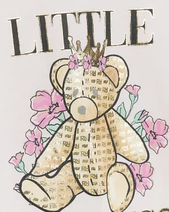 Mini girls pink bear graphic t-shirt