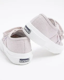 Mini Girls Pink Strap Superga Trainers