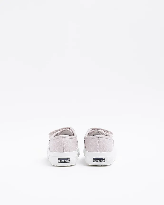 Mini Girls Pink Strap Superga Trainers