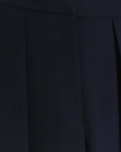 Navy high waisted wide leg trousers