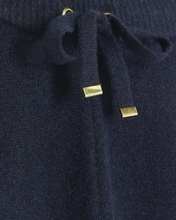 Navy Knit Straight Fit Joggers
