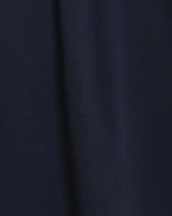 Navy knitted maxi skirt