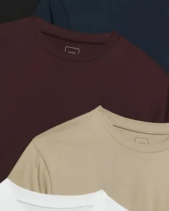 Navy multipack of 5 slim fit t-shirts