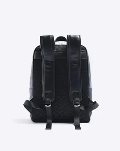 Navy pebbled rucksack