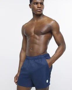 Navy regular fit multipack of 2 swim shorts