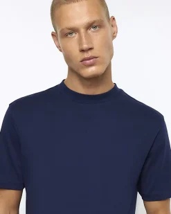 Navy RI studio slim fit t-shirt