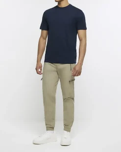 Navy slim fit t-shirt