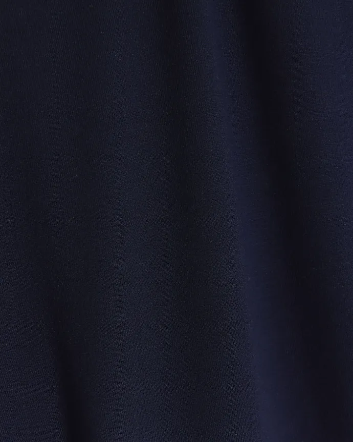 Navy tie waist sweatshirt midi dress