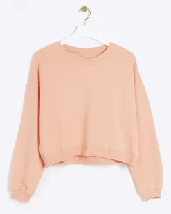 Orange crop plain sweatshirt