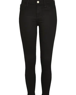 Petite black Molly mid rise skinny jeans