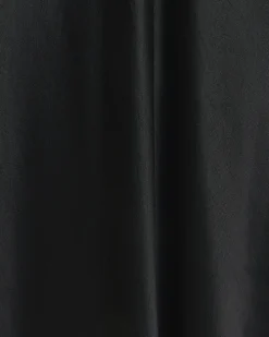 Petite black tie waist maxi skirt