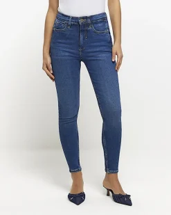 Petite blue bum sculpt skinny jeans