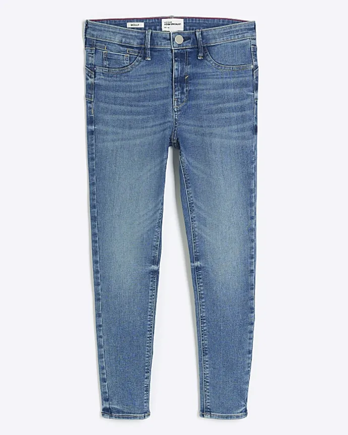 Petite blue skinny fit bum sculpt jeans