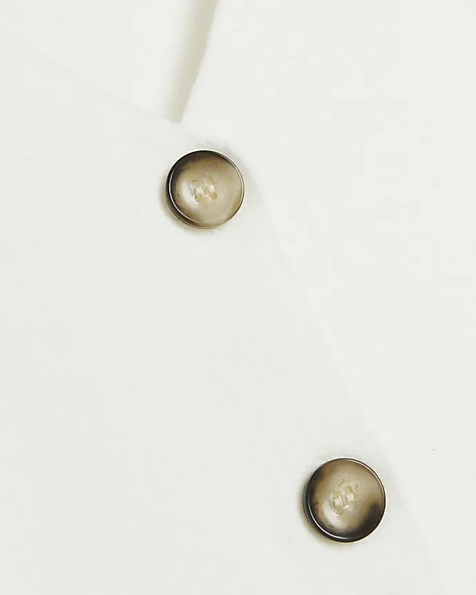 Petite cream knit waistcoat
