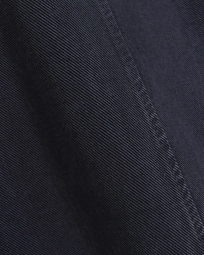 Petite Navy wide leg lyocell trousers