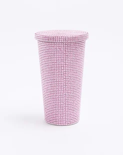 Pink Diamante cup