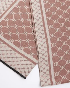 Pink RI Monogram Scarf