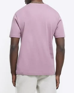 Pink RI Studio slim fit t-shirt