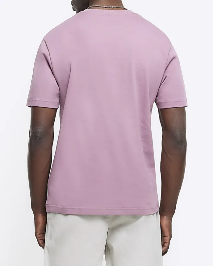Pink RI Studio slim fit t-shirt