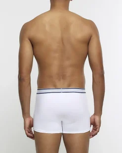 4PK Black and White cotton stretch Trunks
