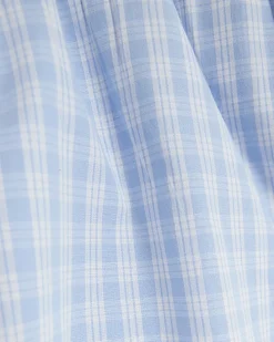 3PK blue check boxer shorts