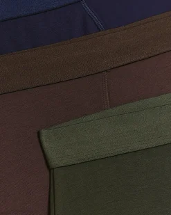 3PK Navy and Khaki Modal trunks