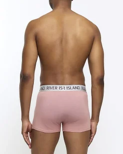 4PK Pink Cotton Stretch RI trunks