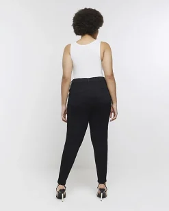 Plus black bum sculpt skinny jeans