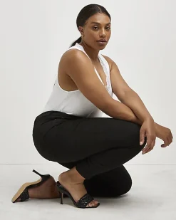 Plus black high waist skinny jeans