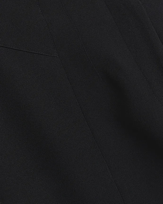 Plus black high waisted cigarette trousers