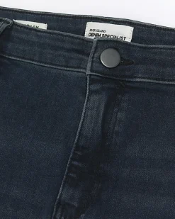Plus blue mid rise skinny jeans