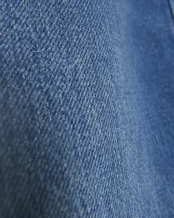 Plus blue mid rise straight jeans