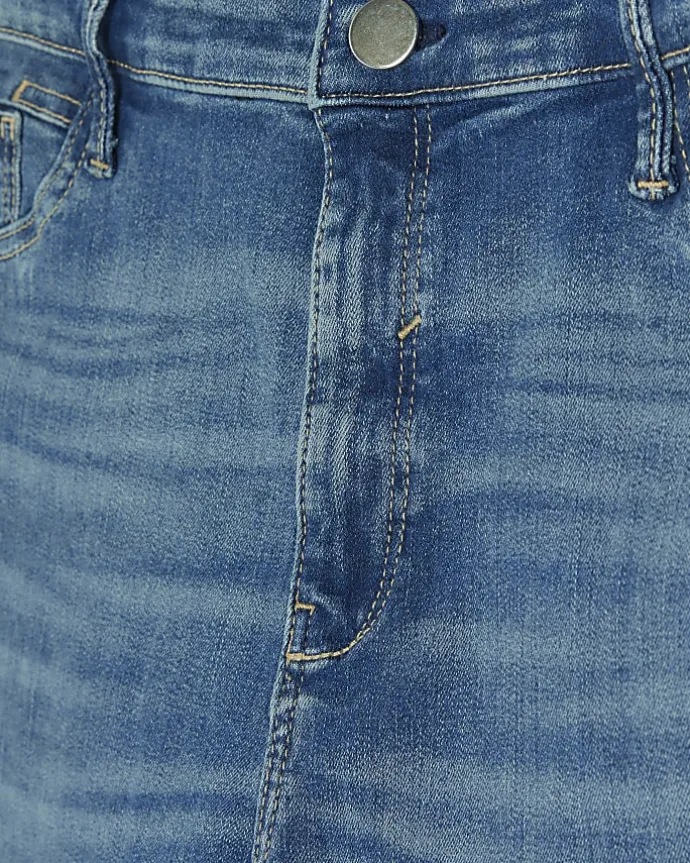 Plus blue skinny fit bum sculpt jeans