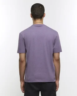 Purple regular fit t-shirt